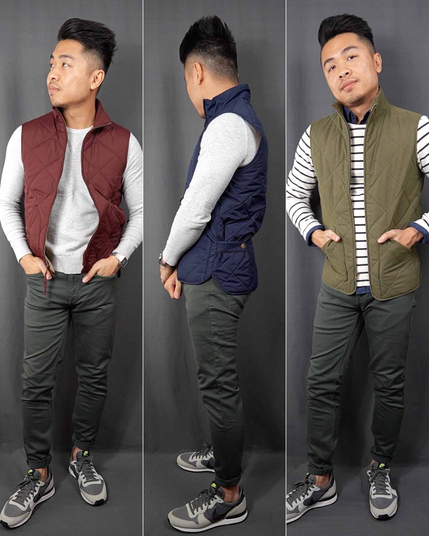 Nike Internationalist Quilted Vest Outfits