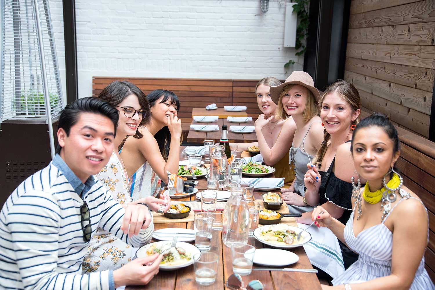 Style Bloggers about to eat