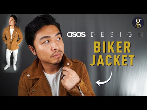 ASOS DESIGN SUEDE BIKER JACKET Review in Tan (Best Leather Jacket Series)