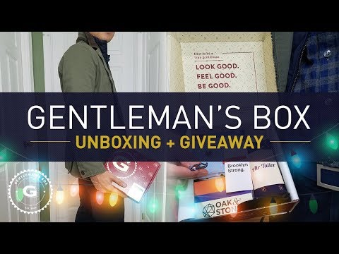 Gentleman’s Box Unboxing &amp; Holiday Giveaway 2017 | GENTLEMAN WITHIN