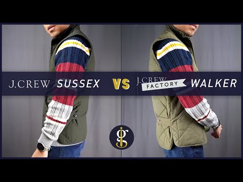 Which J.Crew Quilted Vest is Best? (Sussex Vest vs J. Crew Factory Walker Vest Review)