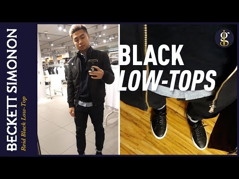 Beckett Simonon Reid Low Top Sneaker Review | Minimalist Black Leather Sneakers