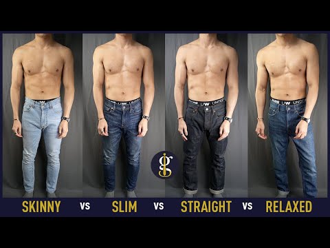 BEST FITTING JEANS TYPE FOR MEN &amp; How They Should Fit (Skinny, Slim, Straight, Relaxed)