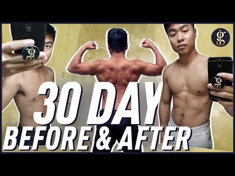 30 Day Fitness Challenge Results | Before &amp; After 100 Pushups, 100 Pull ups, 100 Sit ups, 100 Squats