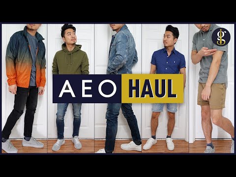 AMERICAN EAGLE Men&#039;s Try-On Haul &amp; Review | Spring/Summer Style (5 Casual Outfits)