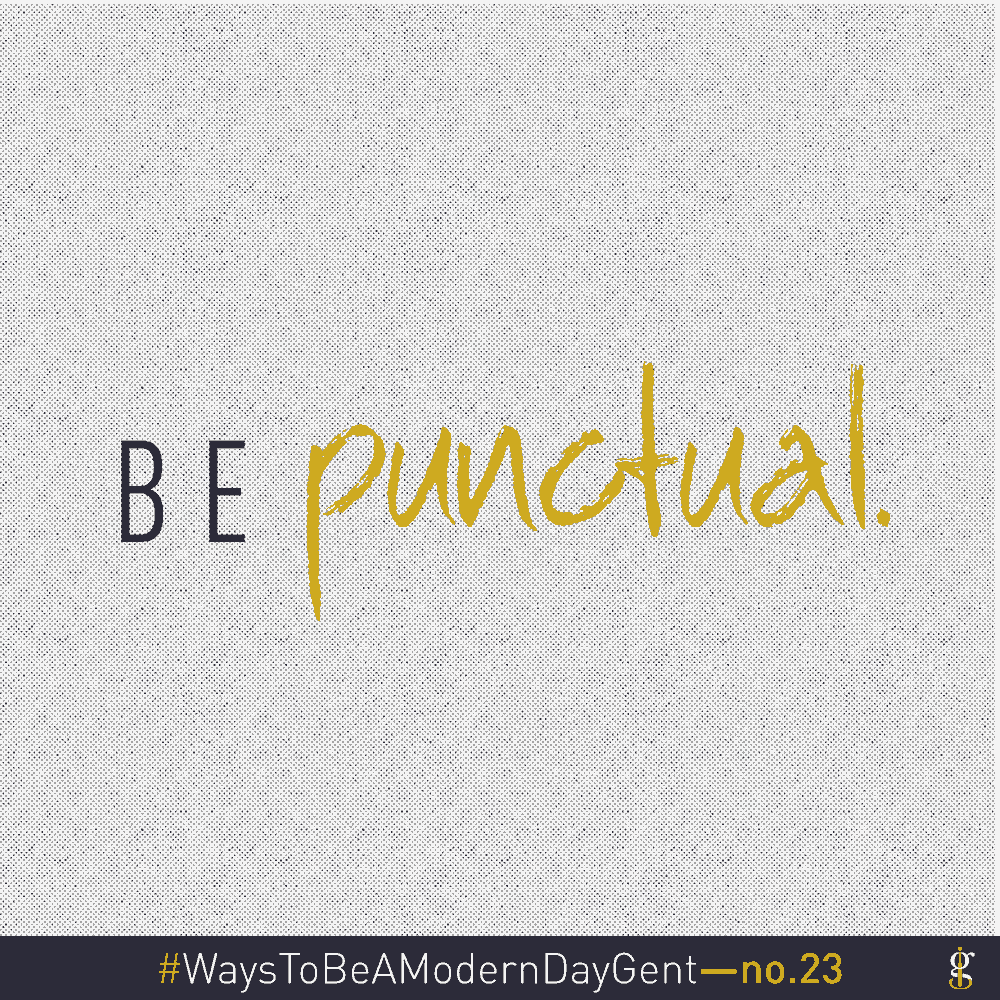 be punctual