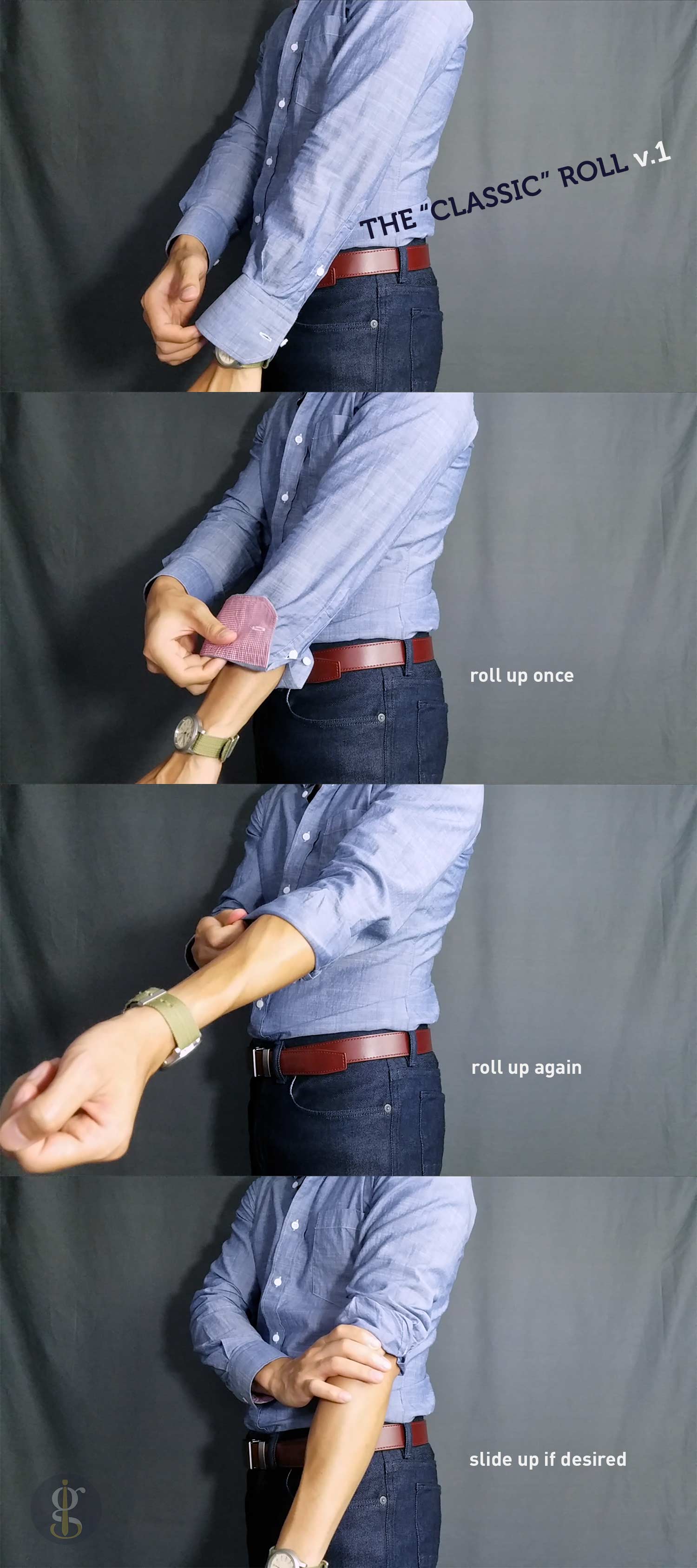 How to Roll Up Your Sleeves for Men (w/ My Favorite Method)