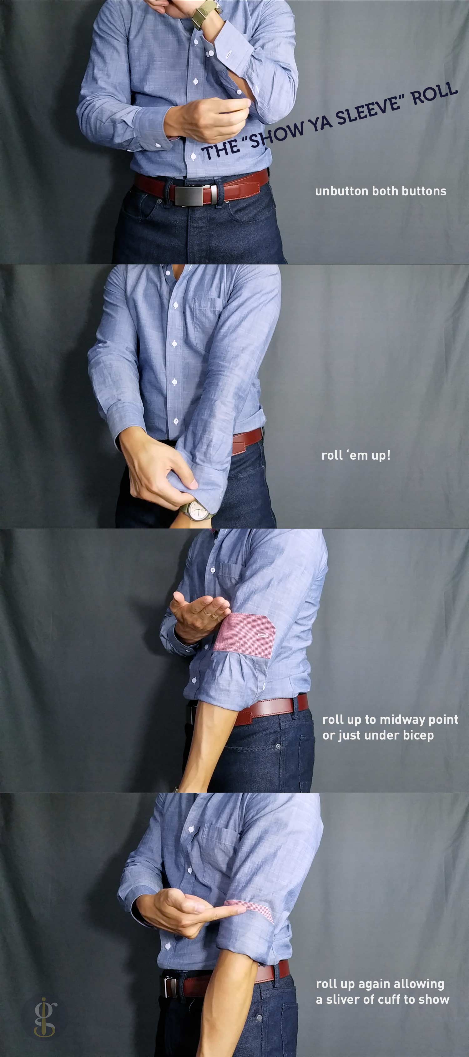 How to Roll Up Your Sleeves for Men (w/ My Favorite Method)