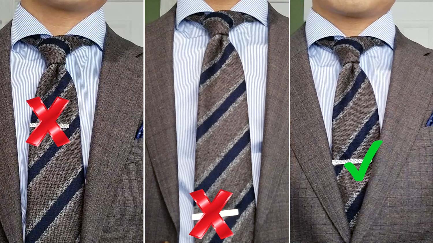 How to Wear a Tie Bar Styling Inspiration & Rules To Know