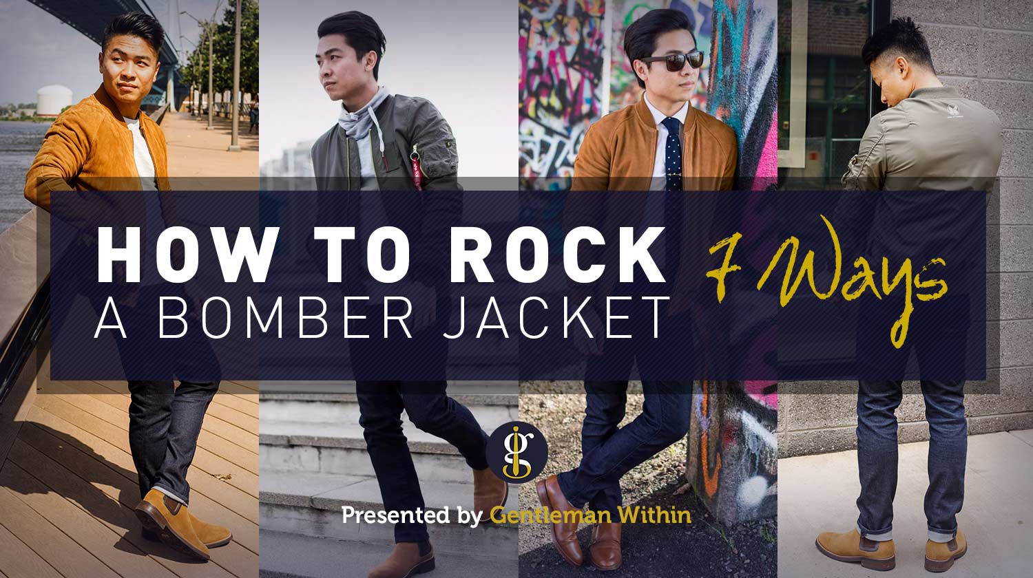 How To Wear A Bomber Jacket Outfits | GENTLEMAN WITHIN