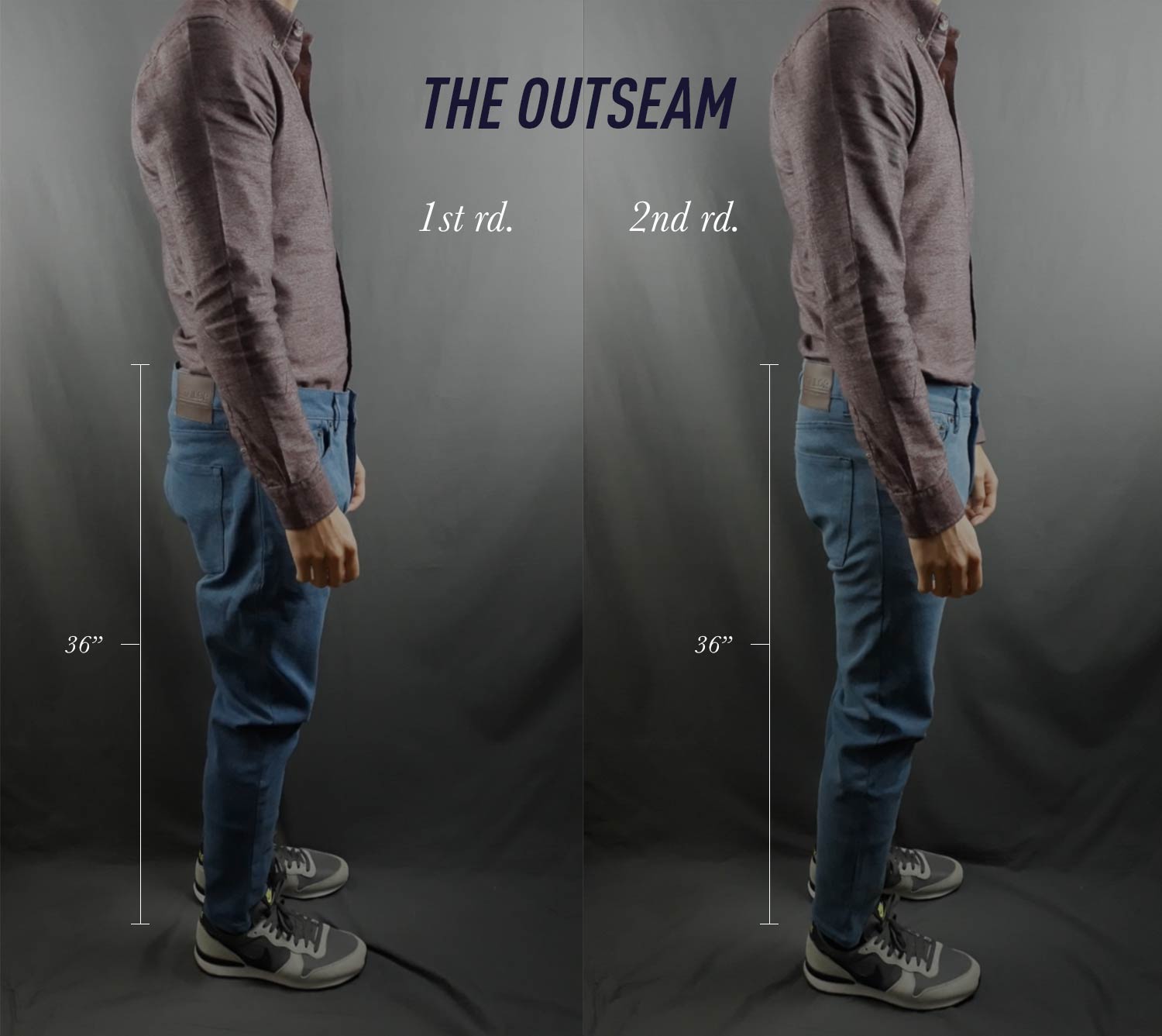 MTailor Jeans Outseam Before and After