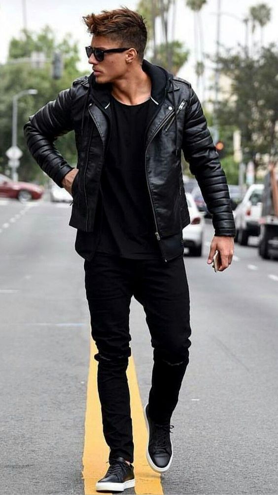 Leather Jacket Outfit Inspo 6