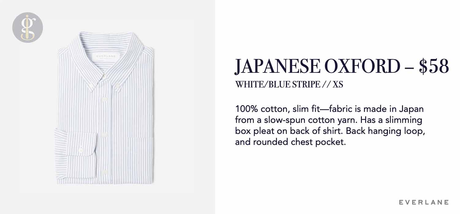 Everlane Japanese Slim Fit Oxford Details