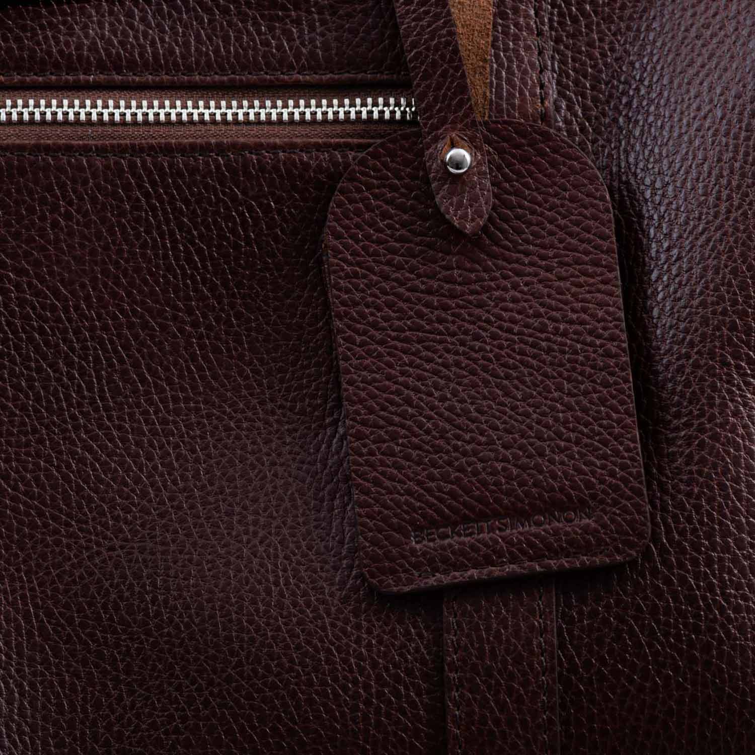 Beckett Simonon Davis Weekender Leather Quality Details Oxblood