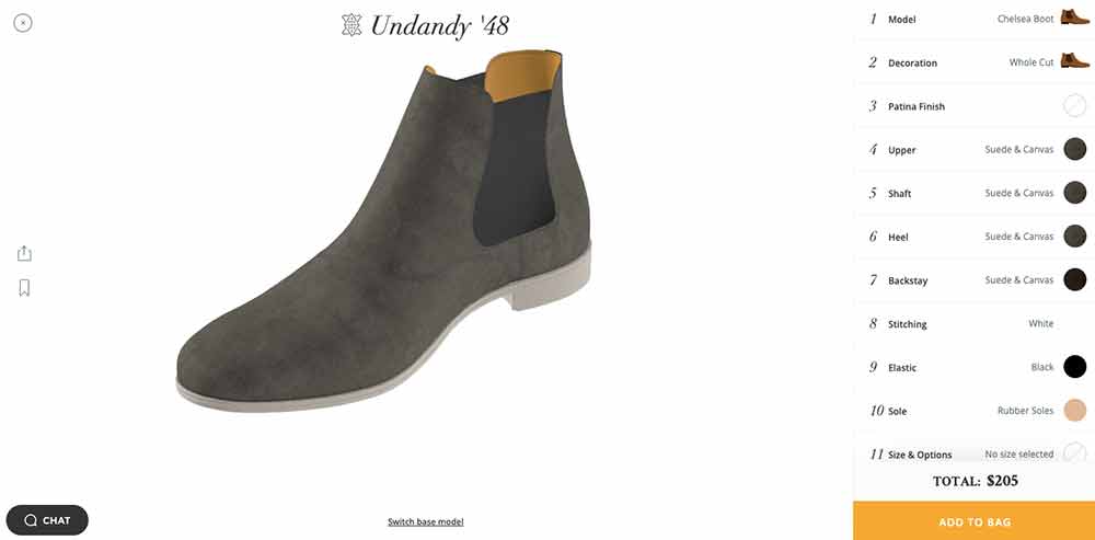 Undandy Shoe Designer Finished Chelsea Boot