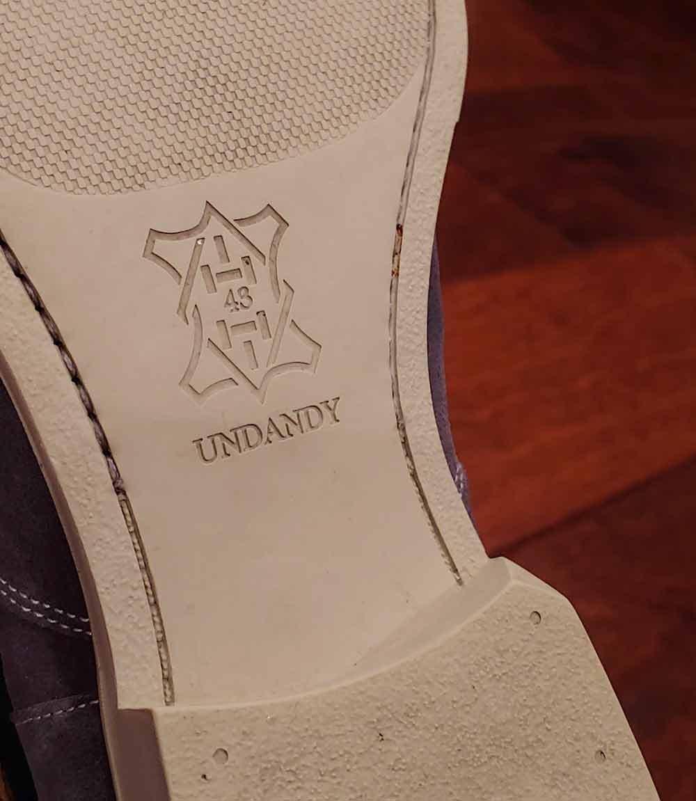 Undandy Shoes Outsole Sitching