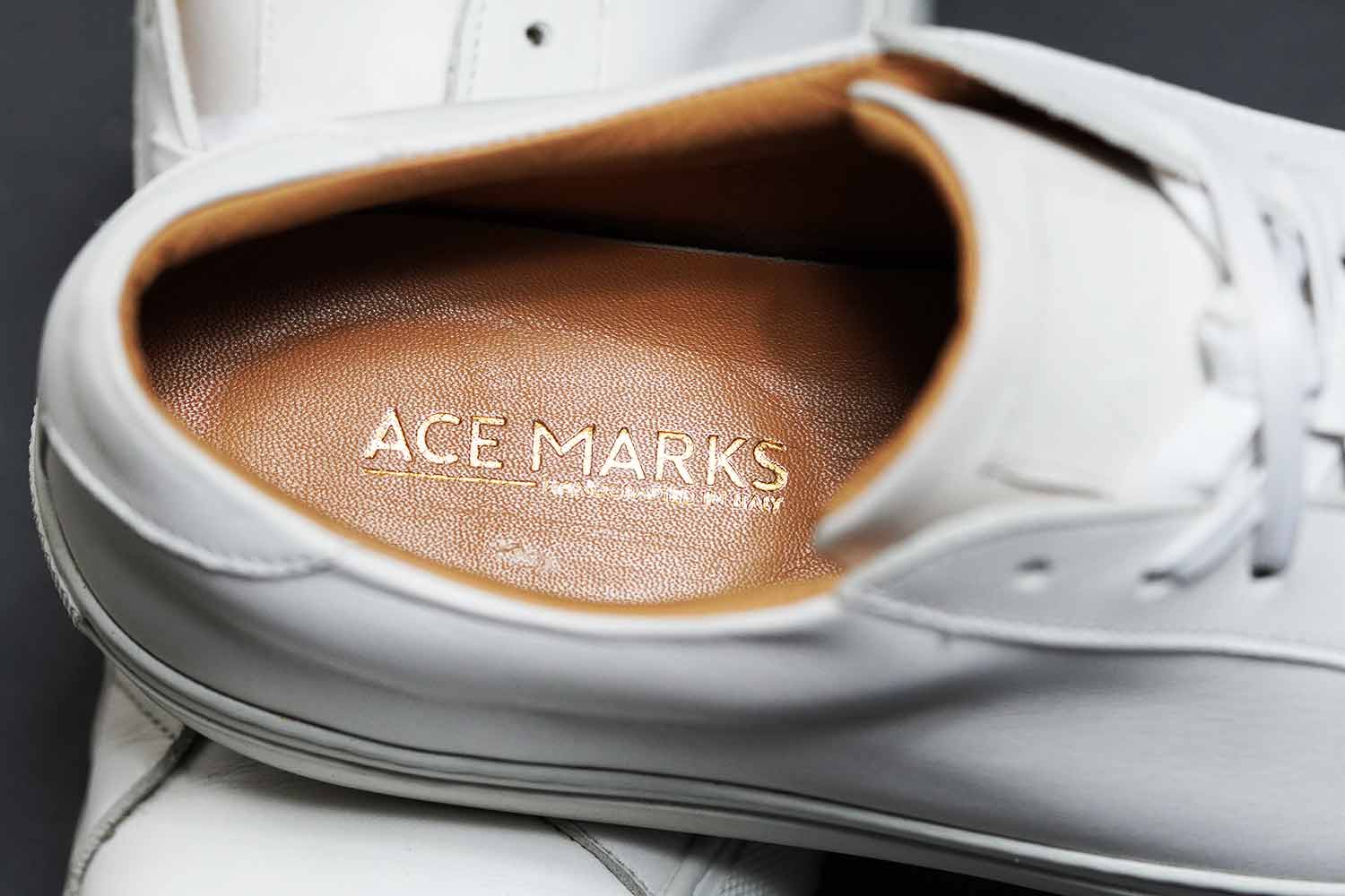 Ace Marks Sneaker Insole Handcrafted In Italy