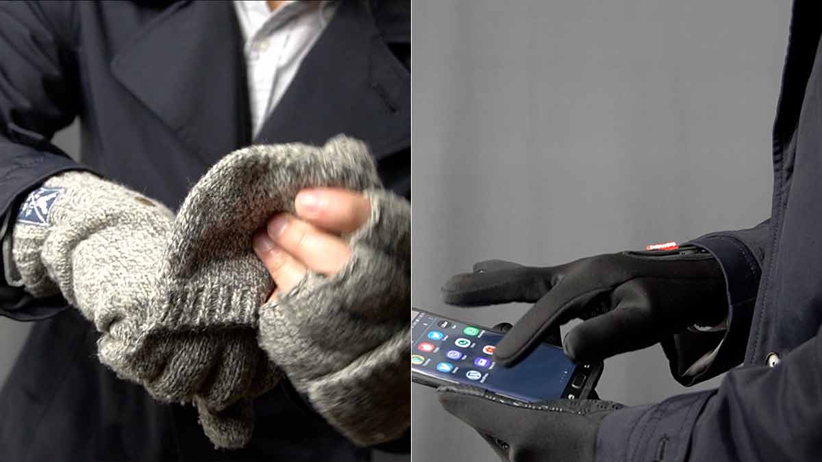 fingerless mittens thermal gloves