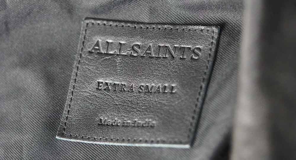 allsaints made in india tag
