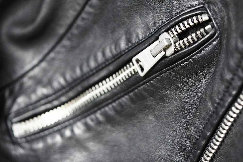 leather jacket pocket zipper