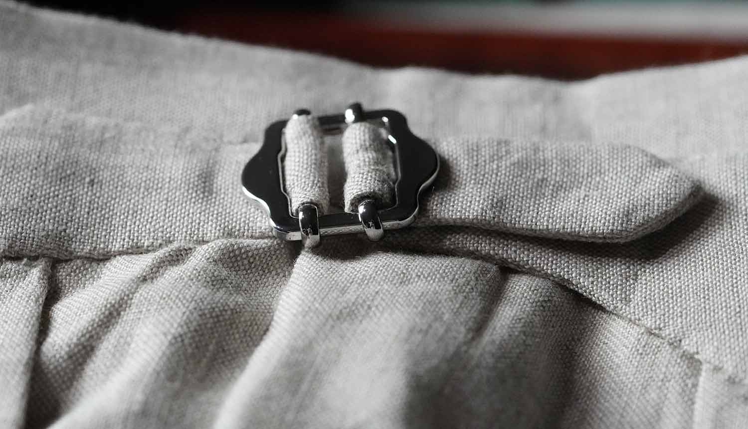 trousers side tab details