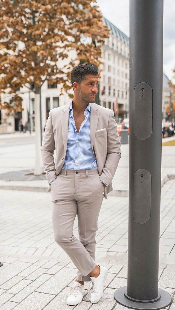 white sneakers with sport coat outfit 3