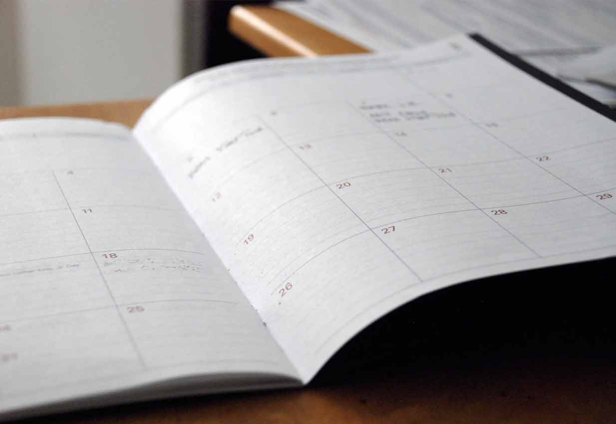 tips 5 plan out your days calendar
