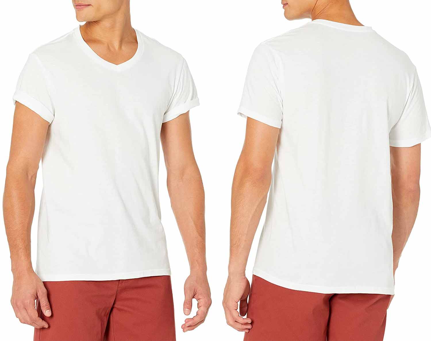 Mens Modal Mix Bamboo Fiber V Neck T-Shirt Undershirt Sleepwear Top Nightwear 