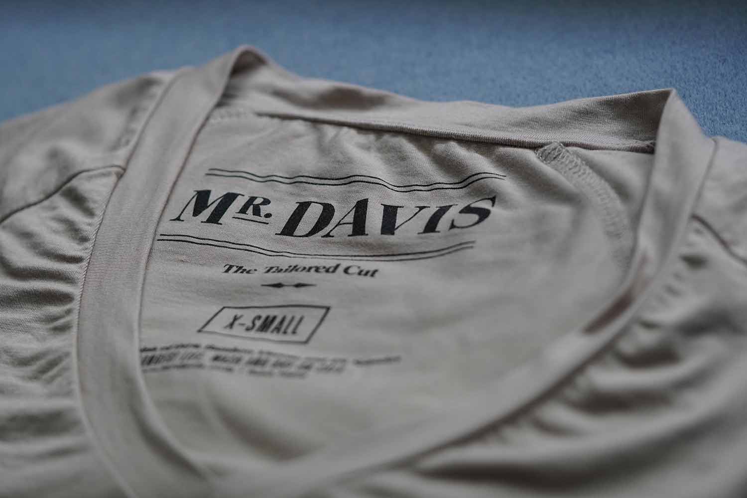 mr davis tailored cut undershirt details