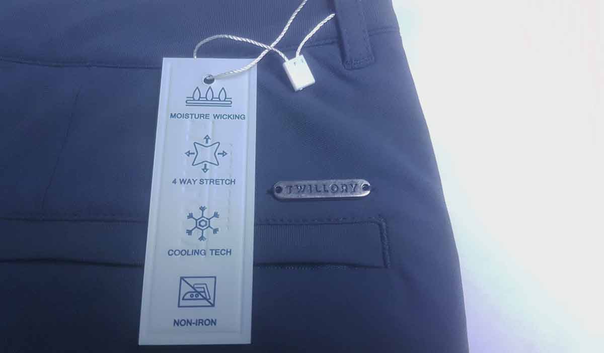 twillory performance pants details