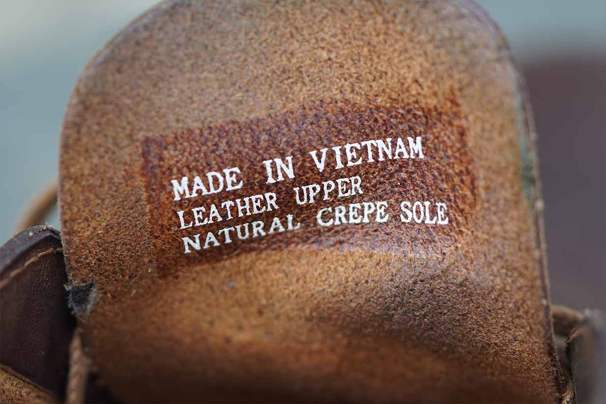 desert boot tongue made in vietnam