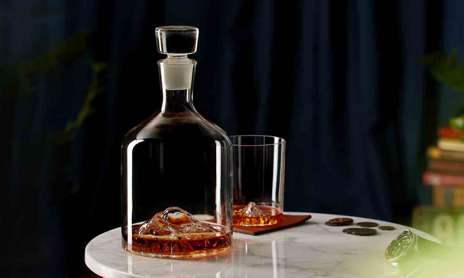 whiskey peaks mountain decanter fall fave