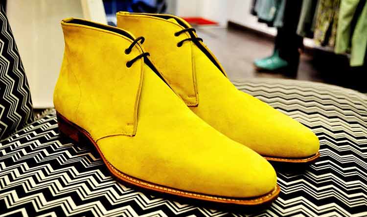 yellow chukka boots
