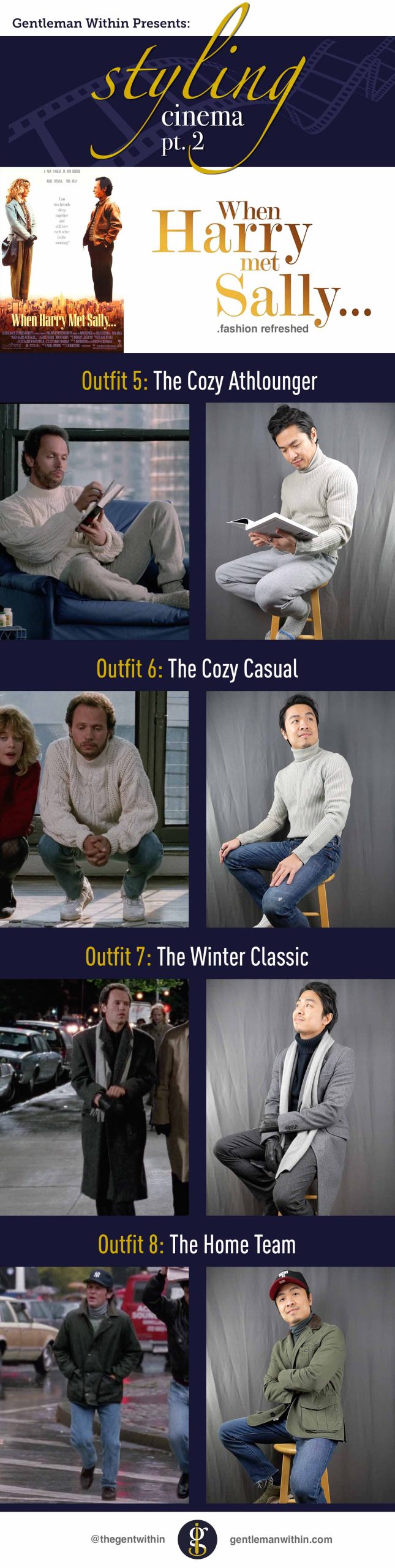 Styling Cinema When Harry Met Sally Fashion Refreshed Collage Set 2