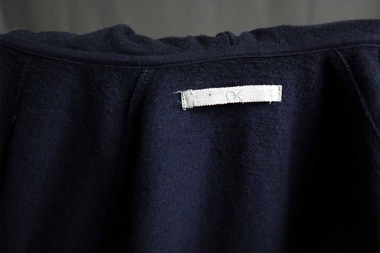 outerknown hemp organic cotton zip hoodie collar detail