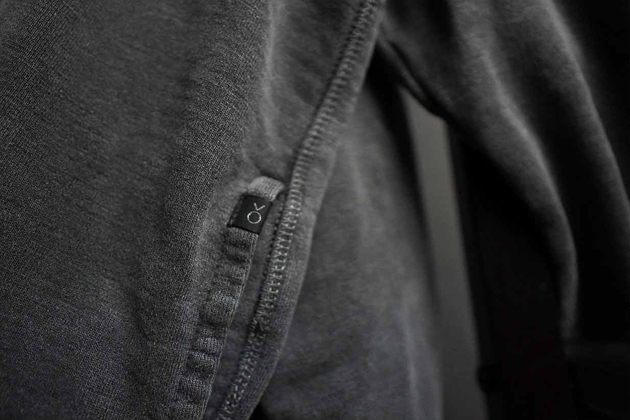 outerknown sur snap hoodie pocket details