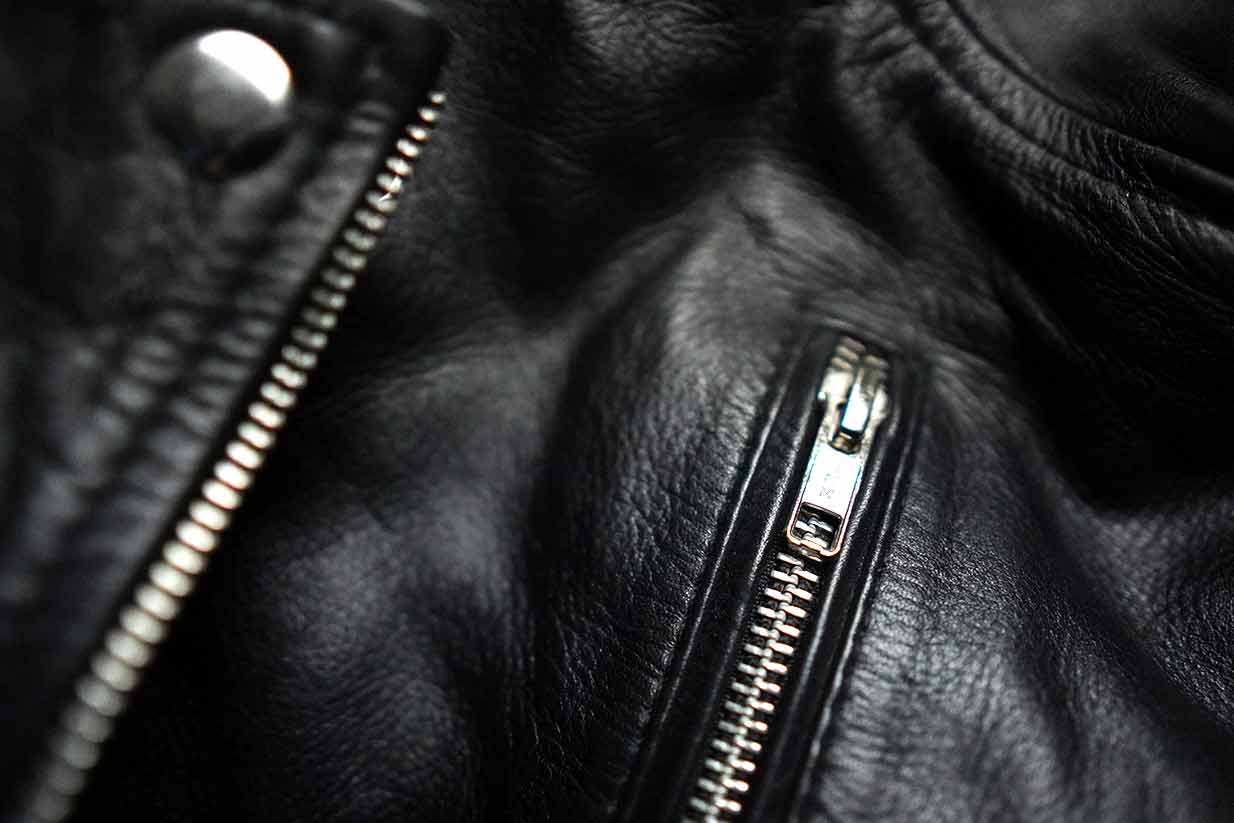 the jacket maker black leather jacket ykk zippers