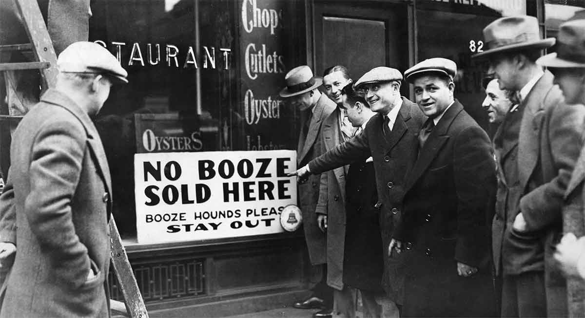 the prohibition era no booze sold here