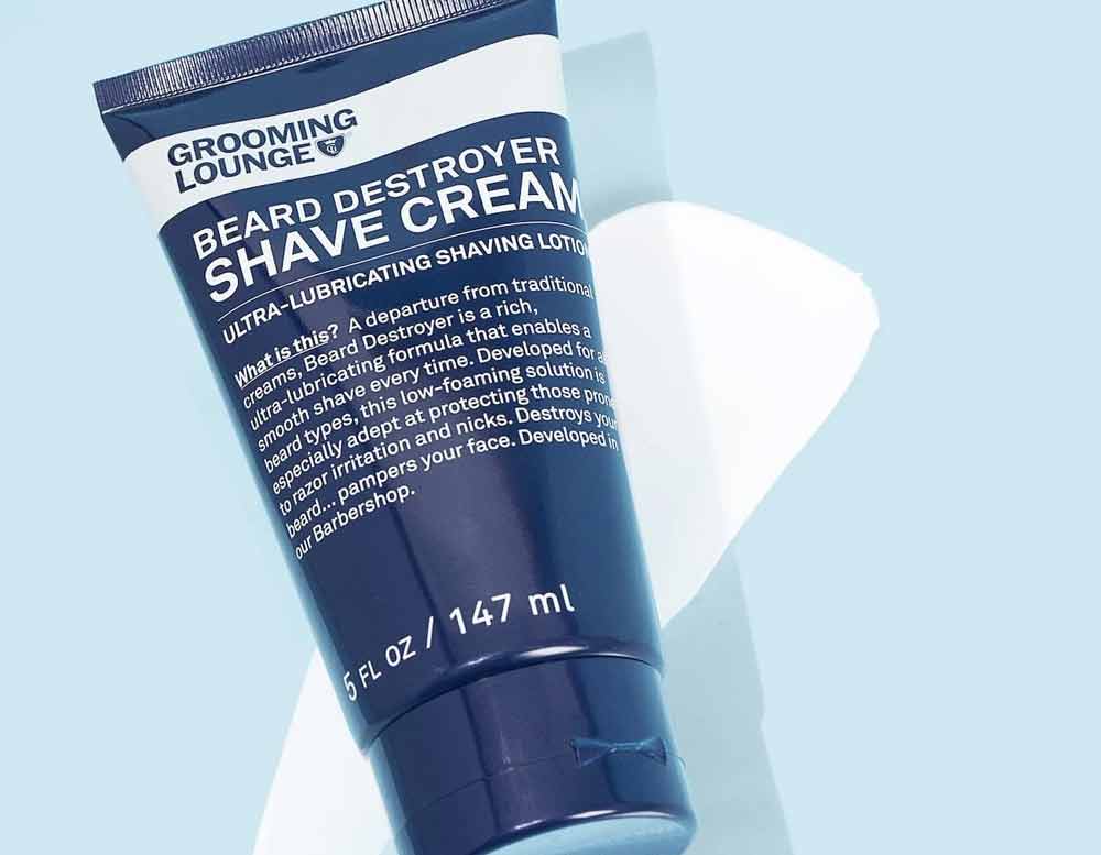 grooming lounge beard destroyer ultra lubricating shave lotion hero