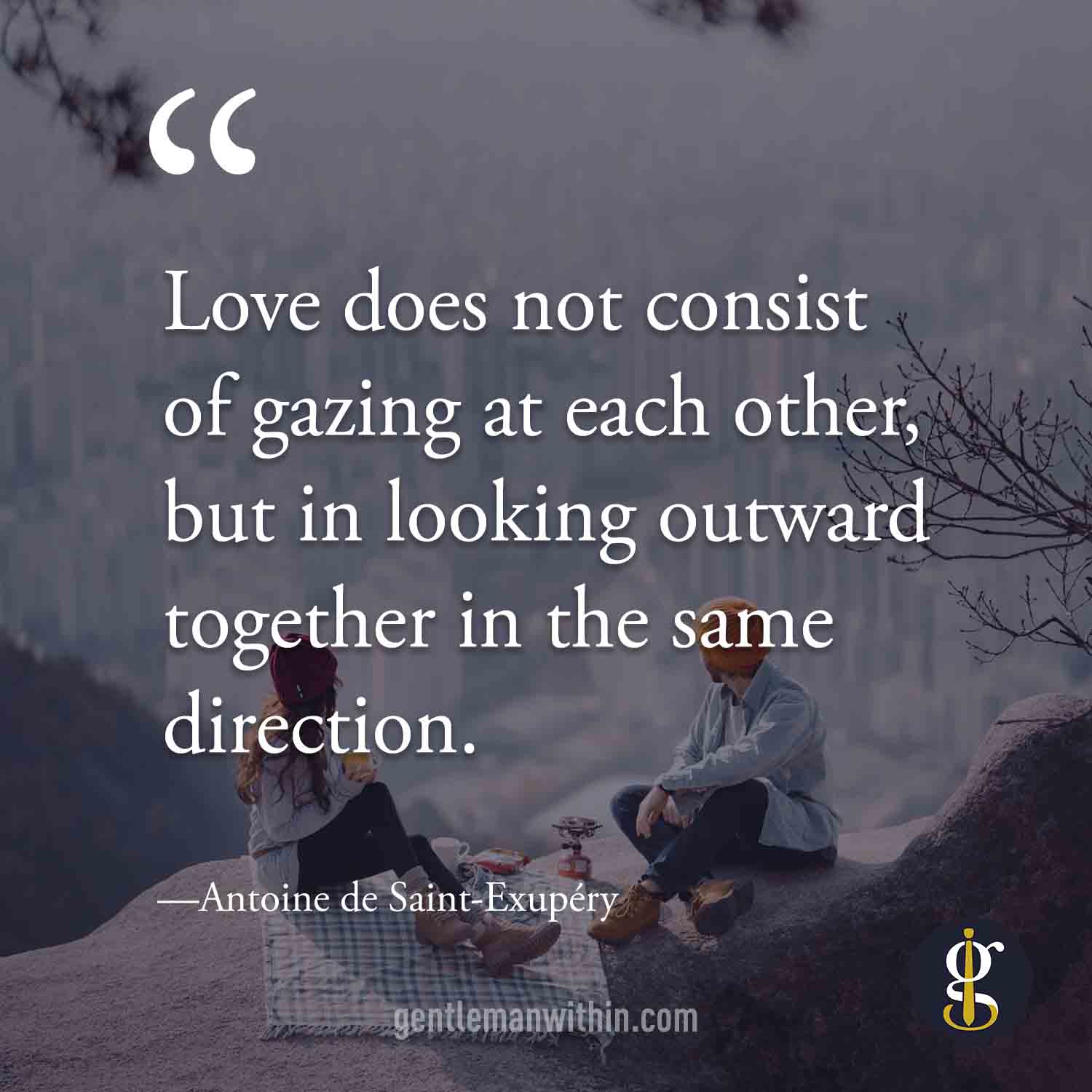 same direction romantic love quote