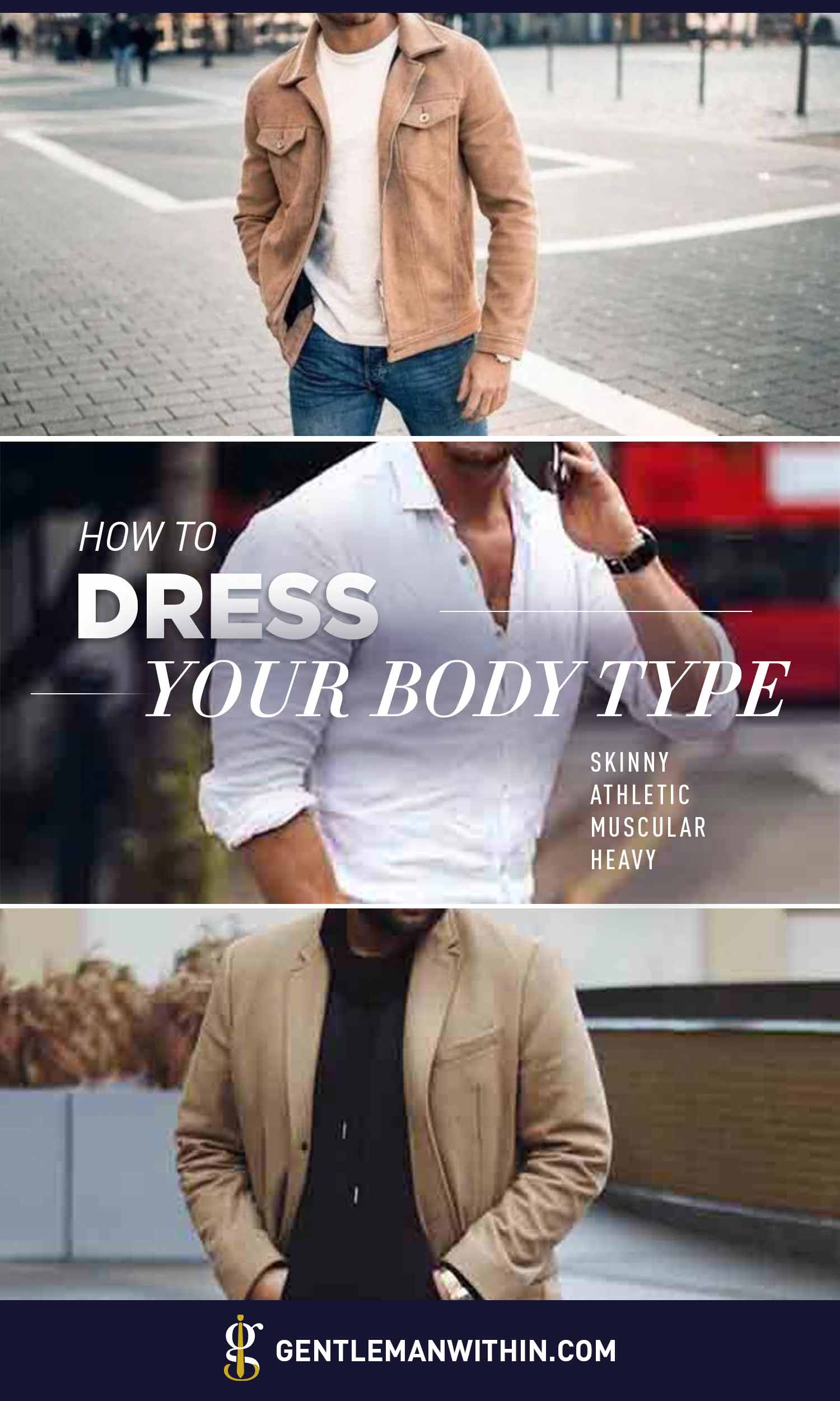 How to Dress for Your Body Type for Men Pin