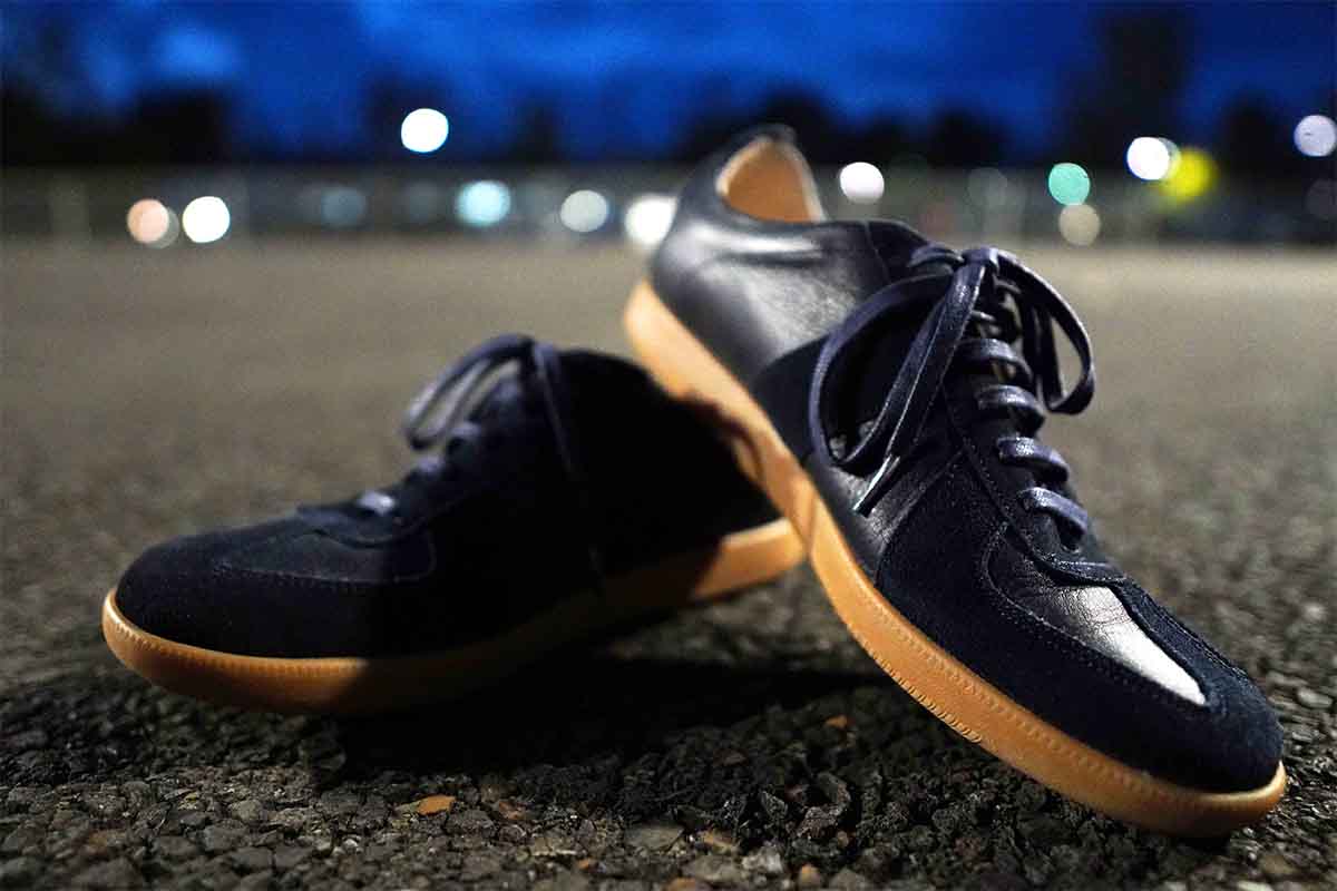 beckett simonon navy morgen trainers