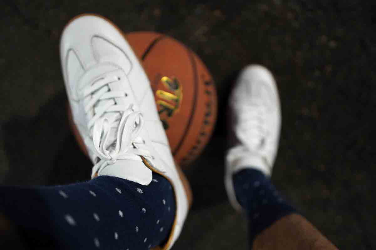 white morgen trainer sneakers basketball