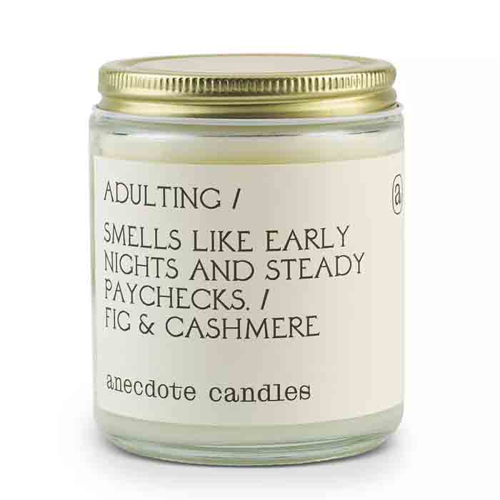 anecdote candles adulting gift guide