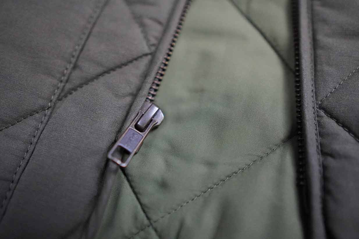 jcrew factory walker vest ykk zipper detail