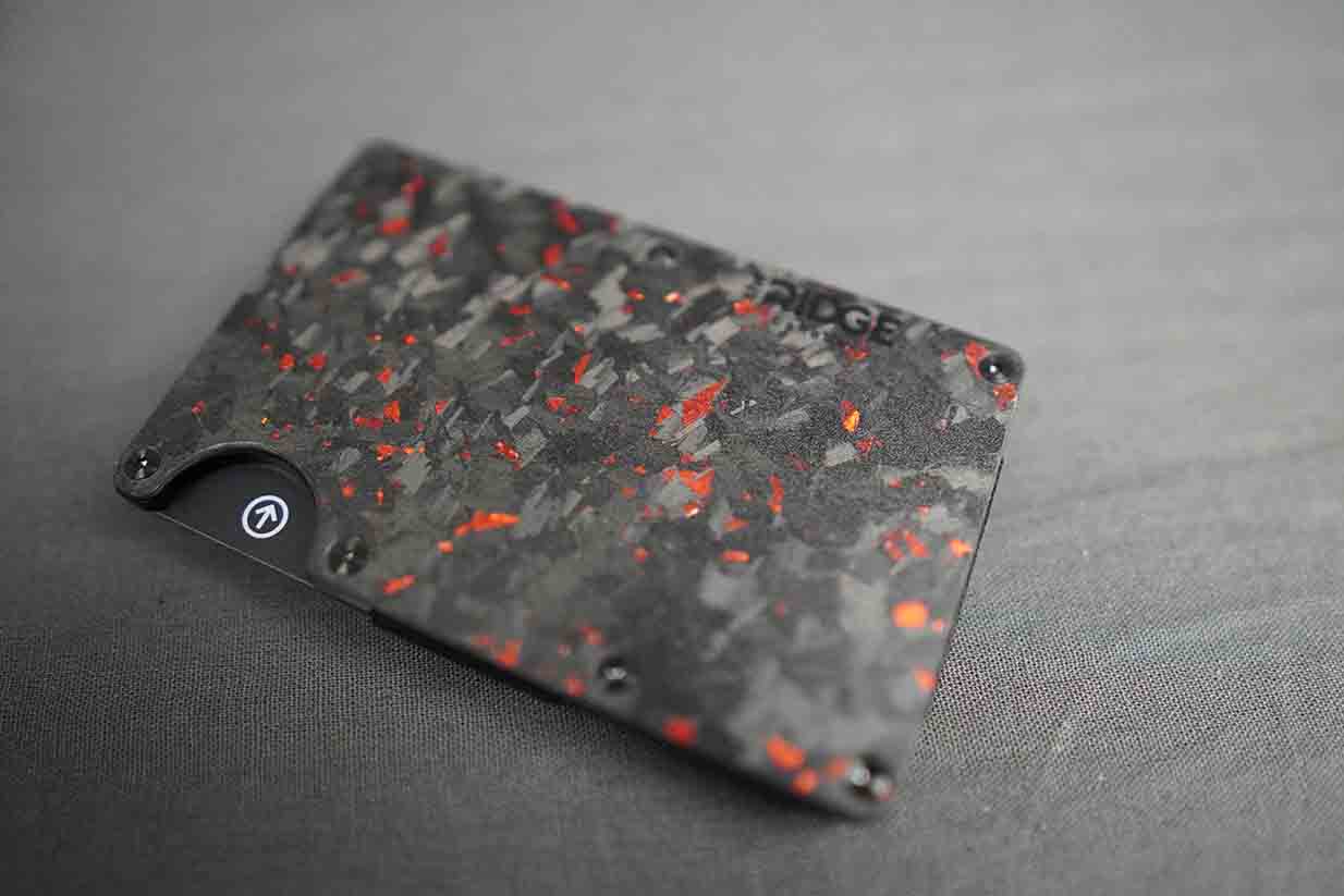 the ridge wallet forged ember flat