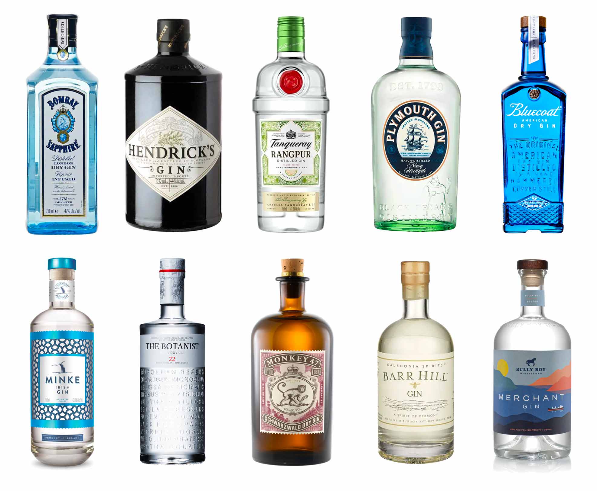 exceptional gins collage